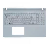 eRgDFS Spanish Laptop Keyboard With Palmrest Compatible With SVF152C29V SVF152A29U SVF152C29U SVF152C29W SVF152C29X SVF152A29L SVF152C29L Models(WHITE)