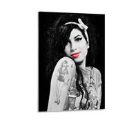 ERGDHbd Amy Winehouse Poster Canvas Prints for Room Home Wall Decor 12x18inch(30x45cm) Frame-Amy Winehouse