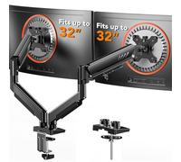 ErGear Dual Monitor Arm, Full Adjustable Monitor Mount for 13-32″ Screens, Fast Install Computer Monitor Stand with Tool-Free VESA Mount, Max Load 9kg Max VESA 100x100mm Gaming