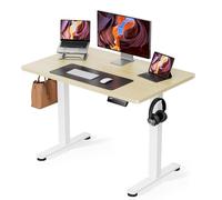 ErGear Electric Standing Desk Height Adjustable 100 x 60cm, Sit Stand Desk with 4 Memory Smart Pannel for Home Office with Splice Board