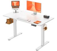 ErGear Electric Standing Desk Height Adjustable 120 x 60cm, Sit Stand Desk with 4 Memory Smart Pannel, Home Office Desk with Splice Board