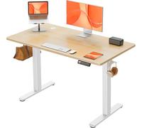 ErGear Electric Standing Desk Height Adjustable 120 x 60cm, Sit Stand Desk with 4 Memory Smart Pannel, Home Office Desk with Splice Board