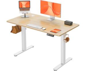 ErGear Electric Standing Desk Height Adjustable 120 x 60cm, Sit Stand Desk with 4 Memory Smart Pannel, Home Office Desk with Splice Board