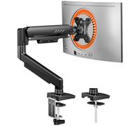 ErGear Single Monitor Arm, Fully Adjustable Monitor Mount for 13-34 Inch Screens, Fast Install Computer Monitor Stand with Tool-Free VESA Mount, Cable Management, Holds 9kg, Max VESA 100x100mm