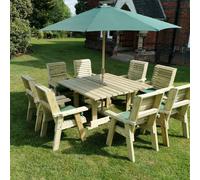 Ergo Garden Patio Dining Set by Churnet Valley - 8 Seat