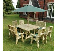 Ergo Garden Patio Dining Set by Churnet Valley - 8 Seat