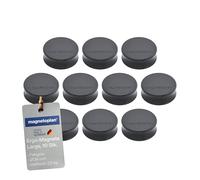 Ergo Large Magnets, Diameter 34 mm x 12.5 mm, Pack of 10 felsgrau