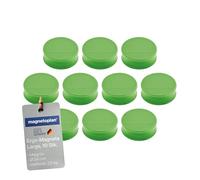 Ergo Large Magnets, Diameter 34 mm x 12.5 mm, Pack of 10 Meadow Green