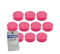 Ergo Large Magnets, Diameter 34 mm x 12.5 mm, Pack of 10 Pink
