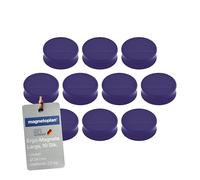 Ergo Large Magnets, Diameter 34 mm x 12.5 mm, Pack of 10 Purple