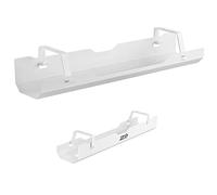 Ergo Office Desk Organizer Under Desk Cable Organizer Under Desk Mount Cable Management Cable Tray (White)