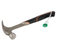 Ergo™ Straight Nail Hammer with Bimaterial Rubber Handle and Wire Loop 345 mm