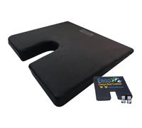 Ergo21 LiquiCell Coccyx Seat Cushion for Wheelchair, Office Chair, Car, Tailbone Pain Relief, Lower Back & Sciatica Buttock Pain, Coccyx Pillow for Sitting (17.5" W x 15.5" L x 2" H)