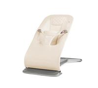 Ergobaby Evolve 3-in-1 Bouncer Seat for Babies and Toddlers 5.5-29 lbs (2.5-13.2 kg) - Multi Position Baby Rocker Seat with Adjustable Heights, Secure Harness, Newborn Insert, Cream Mesh