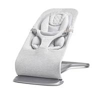 Ergobaby Evolve 3-in-1 Bouncer Seat for Babies and Toddlers 5.5-29 lbs (2.5-13.2 kg) - Multi Position Baby Rocker Seat with Adjustable Heights, Secure Harness, Newborn Insert, Light Grey