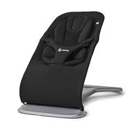 Ergobaby Evolve 3-in-1 Bouncer Seat for Babies and Toddlers 5.5-29 lbs (2.5-13.2 kg) - Multi Position Baby Rocker Seat with Adjustable Heights, Secure Harness, Newborn Insert, Onyx Black