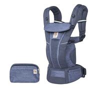 Ergobaby Omni Breeze Baby Carrier for Newborns, from Birth to 20.4 kg, 4 Positions, SoftFlex Mesh, Ergonomic Baby Front-Inward and Back Carry Position, Midnight Blue