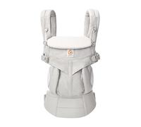 Ergobaby Omni Classic Baby Carrier for Newborns to Toddlers 0-48 Months | 4-Position 100% Premium Cotton Baby Carrier with Ergonomic Support - 7-45 lbs / 3.2-20.4 kg, Pearl Grey