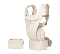 Ergobaby Omni Deluxe All-in-One Baby Carrier for Newborns from Birth up to 20kg, Ergonomic 4-Position Linen Baby Carrier Back Carrier Baby Carrier Travel System, Natural Linen