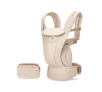 Ergobaby Omni Deluxe All-in-One Baby Carrier for Newborns from Birth up to 20kg, Ergonomic 4-Position mesh Baby Carrier Back Carrier Baby Carrier Travel System, Natural Beige