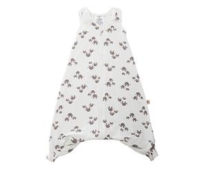 Ergobaby On The Move Sleep Bag, 6-18 Months, Adjustable & Convertable Sleeping Bag with Harness Slot and 2 Way Zipper, 2.5 Tog for Winter - Elephant, SLBMDELEPH25