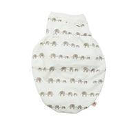 Ergobaby Swaddle Wrap Sleeping Bag with Hip Positioner and Arm Pouches, Swaddler Blanket 0-3 Month, 100% Cotton, Elephant