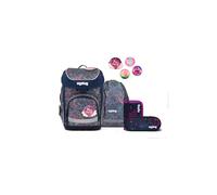 ergobag Cube Set Ergonomic Classic 5 Piece First Grade School Backpack, Bearlaxy - Lilac, One size, Schulranzen-Set