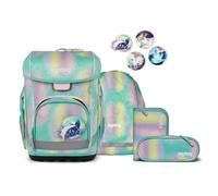 ergobag cubo light School bag set 6-piece green