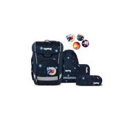 ergobag Cubo Light Set Ergonomic School Bag, Extra Light, Set of 6, 860 g, Cobear Nicus - Dark Blue, standard size, School bag set