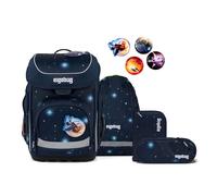 ergobag Cubo Set Ergonomic School Bag Classic 5-Piece 1st Class Primary School, Cobear Nicus - Dark Blue, standard size, School bag set