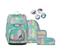 ergobag cubo School bag set 5-piece green