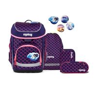 ergobag cubo School bag set 5-piece purple