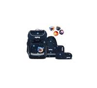 ergobag Cubo Set Ergonomic School Bag Classic 5-Piece 1st Class Primary School, Cobear Nicus - Dark Blue, standard size, School bag set