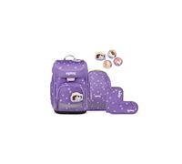 ergobag Cubo Set Ergonomic School Bag Classic 5-Piece 1st Class Primary School, Ponybäradies - Lavender, One Size