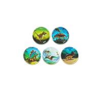 ergobag Klettie, Unisex Kids’ Childrens' Backpack, Dinosaurier - Bunt, Einheitsgröße - ERG-KLE-001-081