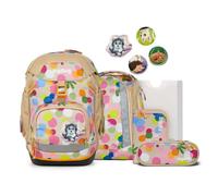 ergobag Pack satchel set 6 pcs. incl. velcro set brown
