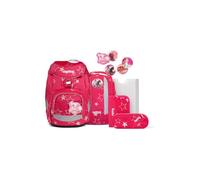 ergobag Pack Set Ergonomic School Backpack, School Bag, Predecessor Collection, Flexible, 6 Pieces, 1st Class Primary School, Cinbärella - Pink, standard size, School bag set