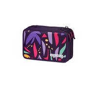 ergobag Set of 40 Lyra Pencil Cases, Markers and Markers, Coin Compartment, Ruler, Scissors, Purple