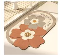 Ergocar Bathroom Carpet 50x80cm, Quickly Absorbed Ultra-Thin Underdoor Bathroom Carpet Rubber Non-Slip Backing Waterable Bath Mat Suitable For Bathroom, Kitchen, Bedroom, Home Decoration