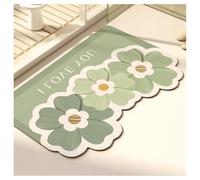 Ergocar Bathroom Carpet 50x80cm, Quickly Absorbed Ultra-Thin Underdoor Bathroom Carpet Rubber Non-Slip Backing Waterable Bath Mat Suitable For Bathroom, Kitchen, Bedroom, Home Decoration
