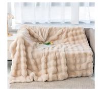 Ergocar Blanket, Faux Rabbit fur Throw Blanket, Reversible Soft Warm Throw Blankets, Elegant Cozy Throw Decorative Blanket, for Your Sofa, Bed, Armchair, Garden and More