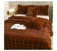 Ergocar Blanket, Faux Rabbit fur Throw Blanket, Reversible Soft Warm Throw Blankets, Elegant Cozy Throw Decorative Blanket, for Your Sofa, Bed, Armchair, Garden and More