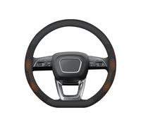 Ergocar Car Steering Wheel Cover, D-Type Carbon Fiber And Leather Material Steering Wheel Cover, Sporty Style 37-38 Cm/14.5-15 Inches, Anti-Slip, Soft, Breathable, Universal In All Seasons