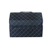 Ergocar Car Trunk Organizer Luxury Foldable Car Boot Tidy Storage Box Waterproof PU Car Boot Storage Organiser for Car/SUV/Truck/Auto (Black-M)