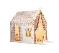 Ergocar Children's Tent Indoor Outdoor Double Door Castle Ball Light Colorful Flag Cloud Star Light Suitable For Toddler Children Boys And Girls