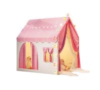 Ergocar Children's Tent Indoor Outdoor Double Door Castle Ball Light Colorful Flag Cloud Star Light Suitable For Toddler Children Boys And Girls