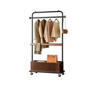Ergocar Clothing Storage Rack With Basket 360° Rotation Stable