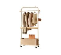 Ergocar Clothing Storage Rack With Basket 360° Rotation Stable