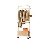 Ergocar Clothing Storage Rack With Basket 360° Rotation Stable