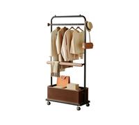Ergocar Clothing Storage Rack With Basket 360° Rotation Stable